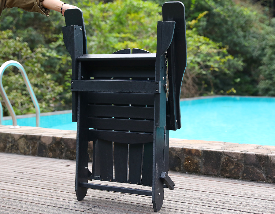 صندلی قورباغه ای تمام آب و هوا HDPE Adirondack